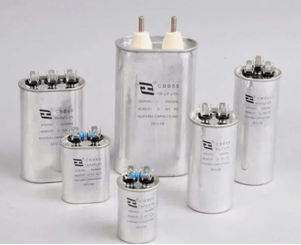 different sizes of capacitors for heat pump